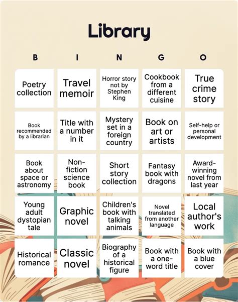 Library Bingo: Printable & Customizable .